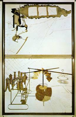 Marcel Duchamp. O grande vidro ou A noiva despida por seus celibatários mesmo, 1915-1923