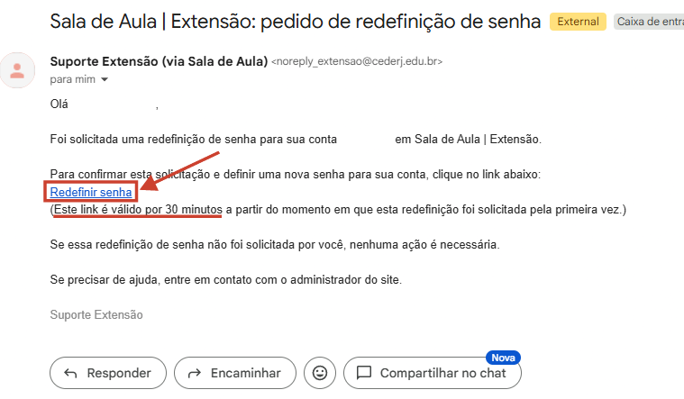 Tela mostrando o campo de escrever mensagem e botão enviar