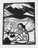 Sitzende am Strand, 1919