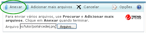 Webmail do Hotmail - Anexando um arquivo.
