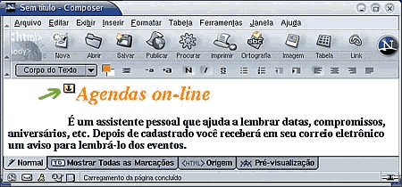 Tela do Composer exibindo âncora