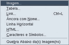 Tela para inserir imagem